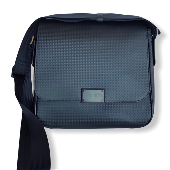 NOA Watch Handbags - DISTRICT MESSENGER Graphite Canvas Crossbody Bag